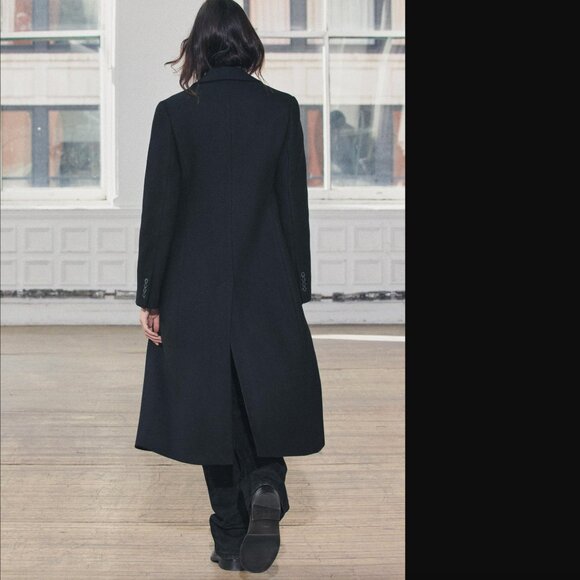 ZARA ZW COLLECTION WOMEN BLACK WOOL BLEND COAT SIZE XXL NWOT - Picture 5 of 11